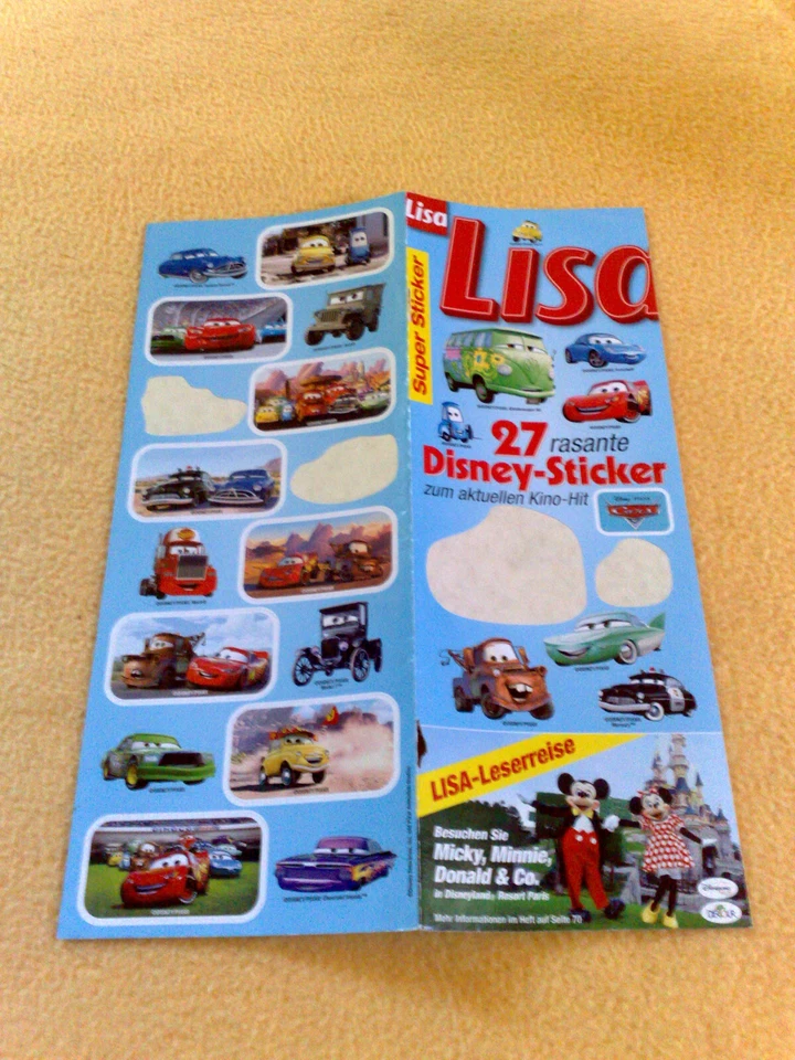 Sticker Sammelsticker Aufkleber Disney Cars - Bild 1 von 1