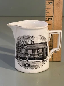 c.1900 Old Witch House c.1631 Salem MA souvenir China pitcher - Picture 1 of 2
