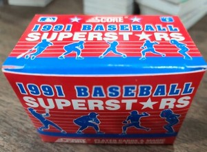 1991 Score Baseball Super Stars Trading Card Set with Trivia Cards in Box