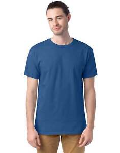 Hanes Men Crew neck T-Shirt 4-Pack ComfortSoft 100% Cotton Heavyweight Tee Plain