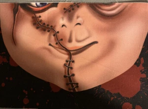 Child’s Play Chucky Inspired Mouth Panel 100% Cotton Woven Adult Size 9.25x6” - Picture 1 of 1