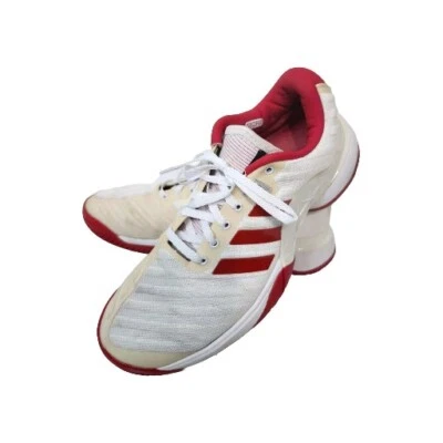 Adidas Barricade Tenis Pickleball Zapatos Mujer Talla 8 Blanco Rojo Arco de Estabilidad  Foto 1 de 4