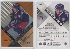 2016-17 SP Game Used Orange Rainbow Draft Year /115 Zach Werenski #186 Rookie RC