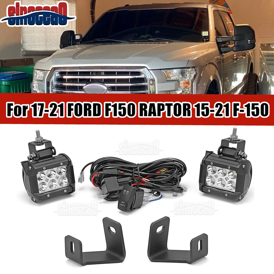Kit de cables de montaje en cápsula de luz de zanja de capó para Ford F-150 2015-2019 2020 2021 2022 2023 Foto 1 de 1