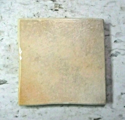 1 Azulejo Italia Beige Brillante Aproximadamente 3-7/8" Cuadrado Porcelana MCM Made Imperfect Foto 1 de 4