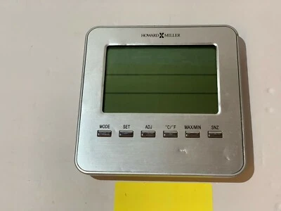 = Howard Miller Weather View Tabletop Clock 645-693 LCD Multi Display - Image 1 of 3