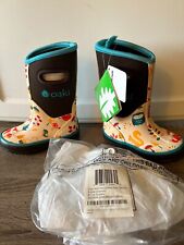 Rain Or Snow Boots OAKI Kids Forest Animals Neoprene Size 6  NEW WITH TAGS