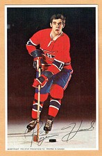 1969-71 Canadiens (Pro Star Promotions) Team Issued Postcard, Rejean Houle