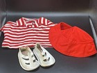 Vintage Chatty Cathy Tagged Red/White Shirt + Visor & White Shoes