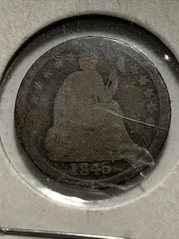 1845 Half Dime Cover