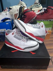 Size 9.5 - Jordan 3 Retro Mid Fire Red - Picture 1 of 11