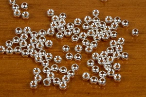 25 Wolframfliegenbindung Perlen - 7/64 Zoll (2,8 mm) silber - Bild 1 von 1
