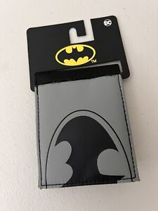 DC Comics Batman Black & Gray Bi-Fold Wallet (Bioworld)