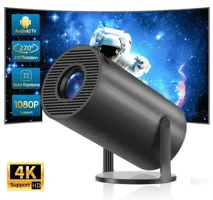 4K Mini Projector 10000 Lumen LED UHD Portable Home Theater Bluetooth WiFi 1080P - Picture 1 of 24
