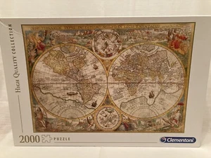 Puzzle  "ANCIENT MAP"  2000 Piece  by Clementoni  -  COMPLETE - Picture 1 of 3