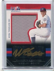 2017 Stars and Stripes 15U Black Gold Wesley Scott Gold Ink Auto Jersey 49/89