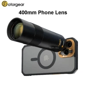 Fotorgear 400mm Telephoto Lens Multi-Coated for Smartphone iPhone 14 13 huawei - Picture 1 of 8