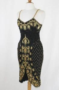 Jasdee Vintage Perlenkleid Handarbeit an Seide Stil 3011L - Bild 1 von 3