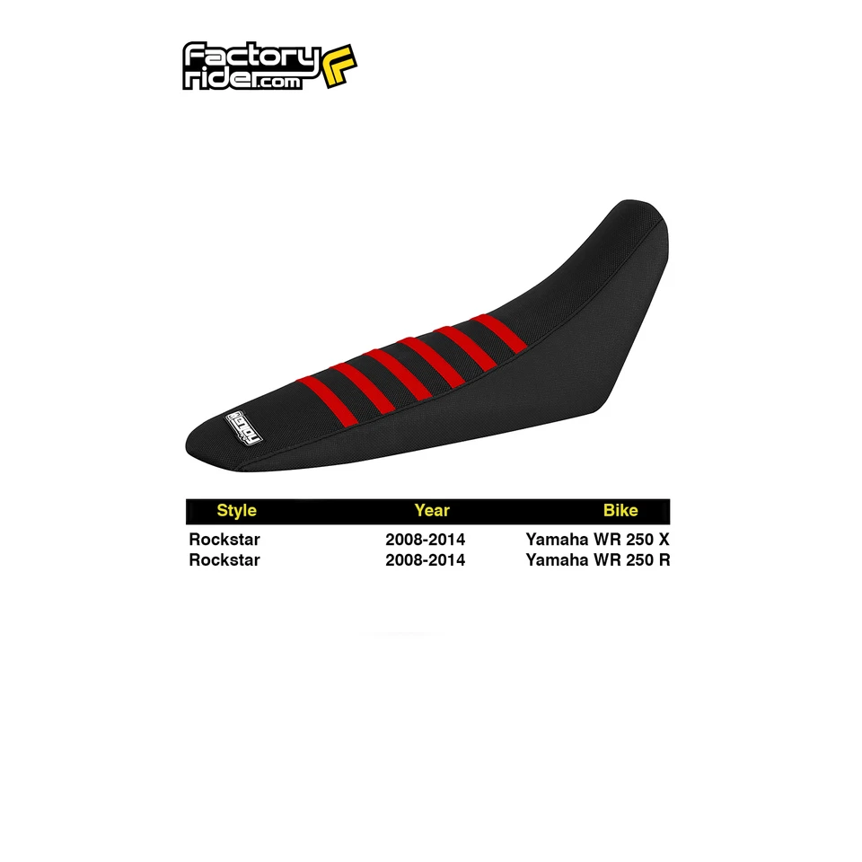 Pinza de cubierta de asiento Yamaha WR 250 X & R 2008-2014 costillas todo negro/rojo #110 Foto 1 de 4