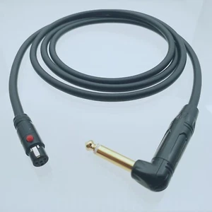 Cable de guitarra Mini XLR 4 pines TA4F hembra a 6,35 mm 1/4" mono RA L-2T2S para Shure - Imagen 1 de 2