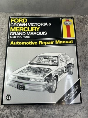 Manual de reparación de automóviles Haynes Ford Crown Victoria Mercury Grand Marquis 1988-1996 Foto 1 de 4
