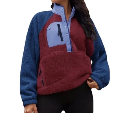 Pullover polar Free People FP Movement para mujer pequeño Hit The Slopes bloques de colores Foto 1 de 4