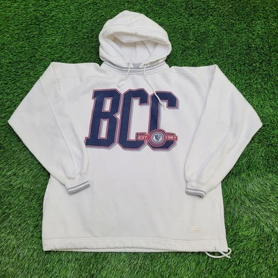 Sudadera con capucha BCC vintage años 90 grande 22x26 blanca holgada Foto 1 de 4