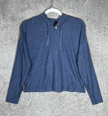 Sudadera con Capucha Kyodan Para Mujer Talla Pequeña Azul Brezo Elastizada Manga Larga Pullover Foto 1 de 4
