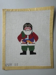 Santa Pilot Needlepoint - Picture 1 of 3