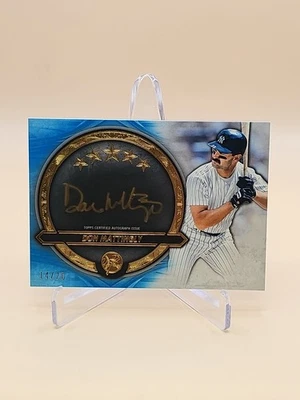2021 Topps Five Star - Golden Graphs Don Mattingly #GG-DM Blue /20 Auto On Card - Image 1 of 2