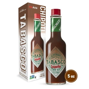Tabasco Chipotle Pepper Sauce 5oz Medium Heat Smoky Flavor BBQ Marinade - Picture 1 of 8