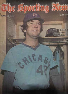 The Sporting News 25/06/1977 béisbol, revista, Bruce Sutter, Cachorros de Chicago - Imagen 1 de 3