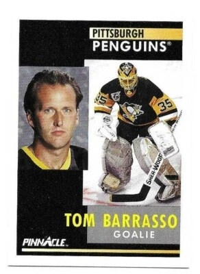 TOM BARRASSO 1991-92 PINNACLE CARD NEAR MINT CONDITION - Image 1 of 2