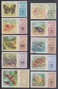 (K46-67) 1972 Samoa part set of 10stamps definitive 1c to $1 (BQ) - Picture 1 of 1