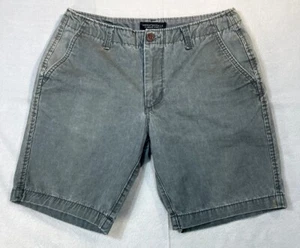 Aeropostale Shorts 30 Mens Flat Front Chino Green Outdoors 9 Inch Inseam - Picture 1 of 14