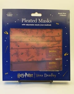 Paquete de 2 máscaras faciales Vera Bradley Harry Potter Gryffindor nuevas en caja - Imagen 1 de 2