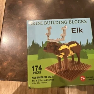 Mini Building Blocks Elk 174 pieces, Gift for Ages 7+ - Picture 1 of 4