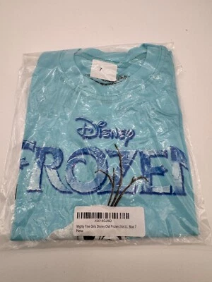NEW! Mighty Fine GIrl's Disney Olaf Frozen Shirt Light Blue Size 7 - Image 1 of 3