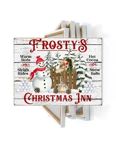 20x16 Frosty's Christmas Inn Christmas Wall Art Canvas Print - Picture 1 of 4