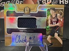 2022 Panini Chronicles Gold Standard DP Chet Holmgren Standard Jersey Patch Auto