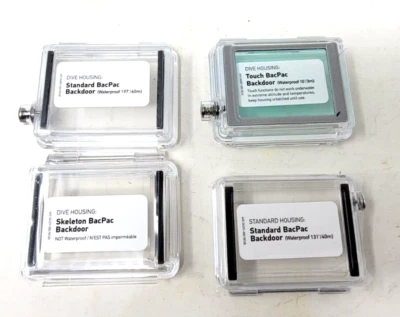 GoPro Housing LCD BacPac Assorted Doors In Preowned Condition - Photo 1/4