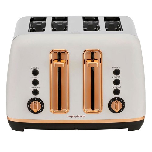 Morphy Richards Ascend 4 Slice Bread Toaster Home/Kitchen Rose Gold White