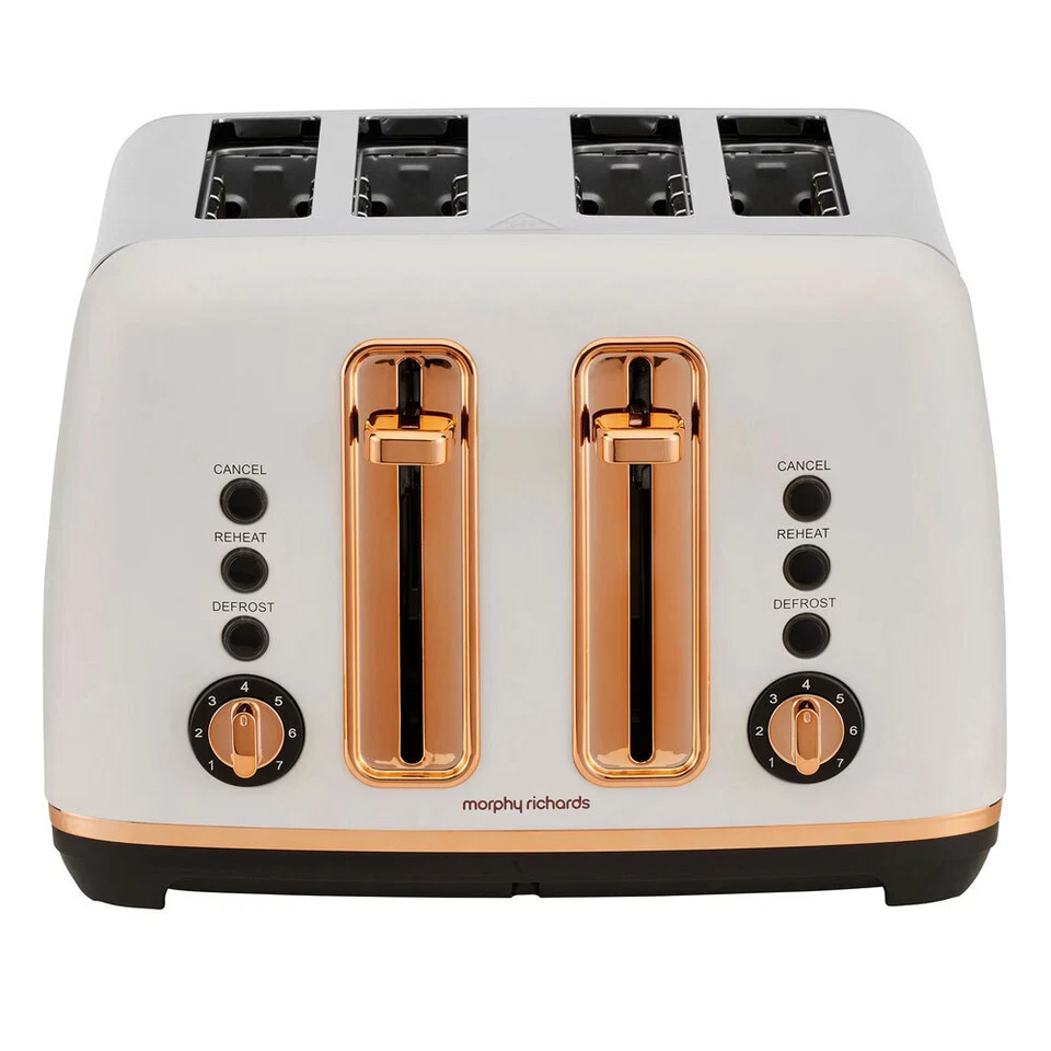 Morphy Richards Ascend 4 Slice Bread Toaster Home/Kitchen Rose Gold White - image 1 of 4