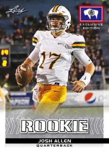JOSH ALLEN 25 countt 2018 Leaf Exclusive Draft Rookies gem Buffalo Bills Wyoming - Picture 1 of 1