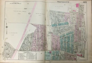 1926 MT ANGENEHME PROVIDENCE RI TRIGGS GOLFPLATZ LASALLE AKADEMIE ATLAS KARTE - Bild 1 von 6