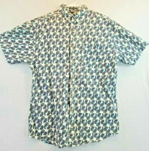 Stefano Man Large Paisley Mens Short Sleeve Shirt - Picture 1 of 7