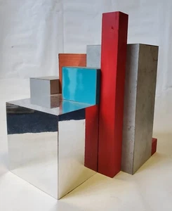 Skulptur Holz Spiegel Konkrete Kunst Max Gerhard Signiert - Bild 1 von 13