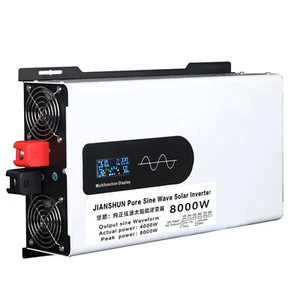 8000W/12000W Pure Sine Wave Solar Power Charger Inverter 12V 24V to 110V/220V - Picture 1 of 10