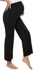 Women’s Size Medium Maternity Leggings Belly Support Yoga Pants Pregnancy Black - Picture 1 of 4