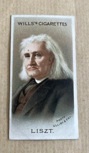 Wills Cigarettes - Musical Celebrities 1st Series 1912 No.14 -  FRANZ LISZT